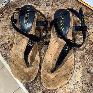 Ralph Lauren wedge sandals.